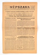 1956. November 2. A Népszava 77. évfolyamának 2. Száma, Benne A Forradalom Híreivel - Unclassified
