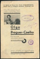 1937 Olga Praguer-Coelho. Koncertműsor. Füzet.10p. - Otros & Sin Clasificación