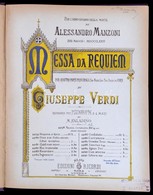 Verdi, Giuseppe: Messa Da Requiem. Milánó, é. N., Edizioni Ricordi. Négykezes Zongorára. Vászonkötésben, Jó állapotban. - Sonstige & Ohne Zuordnung