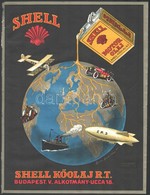 Cca 1930 Shell Reklámplakát. Litográfia. 23x30 Cm Kis Beszakadásokkal - Andere & Zonder Classificatie