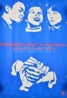 1985 Vöröskeresztes Világnap Plakát Nagy Jelzéssel 33x50 Cm Hajtásnyomok - Other & Unclassified