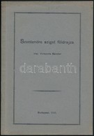 Vinkovits Sándor: Szentendre Sziget Földrajza. Bp., 1936, Karitasz. Kiadói Papírkötés, Jó állapotban. - Ohne Zuordnung