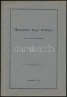 Vinkovits Sándor: Szentendre Sziget Földrajza. Bp., 1936, Karitasz. Kiadói Papírkötés, Jó állapotban. - Non Classificati