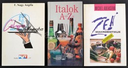 3 Db Szakácskönyv: Italok A-Z-ig, Zen, Makrobiotikus Receptek, Calypso Rádió Konyha - Sin Clasificación