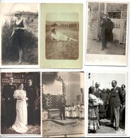 ** * 56 Db RÉGI Családi Fotó Képeslap, Vegyes Minőség: Sok Hölgy / 56 Pre-1945 Family Photo Postcards, Mixed Quality: Ma - Unclassified