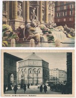 ** * 14 Db RÉGI Olasz Városképes Lap / 14 Pre-1945 Italian Town-view Postcards - Unclassified