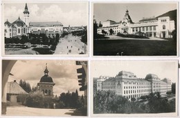 ** 9 Db RÉGI Erdélyi Városképes Lap, Hátoldalakon Ragasztónyom / 9 Pre-1945 Transylvanian Town-view Postcards, Gluemarks - Unclassified