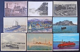 ** * 88 Db Főleg MODERN Motívumlap: Hajók (8 Régi) / 88 Mostly Modern Motive Postcards: Ships (8 Pre-1945) - Unclassified