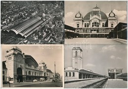 ** * 14 Db MODERN Külföldi Képeslap: Vasútállomások / 14 Modern European Postcards With Railway Stations - Unclassified