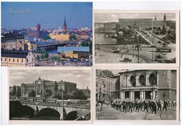 ** * 11 Db MODERN Svéd Városképes Lap: Stockholm / 11 Modern Swedish Town-view Postcards: Stockholm - Unclassified