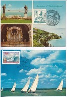 * 5 Db MODERN Magyar Képeslap: Balatoni Carte Maximum (CM) Lapok / 5 Modern Hungarian Postcards: Balaton CM Postcards, E - Non Classificati