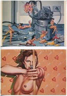 ** 5 Db MODERN Motívumlap: Erotikus, Meztelen Hölgyek / 5 Modern Motive Postcards: Erotic, Nudes - Sin Clasificación