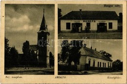 * T2 1951 Ároktő, Református Templom, Községháza, Hangya Szövetkezet üzlete és Saját Kiadása - Sin Clasificación