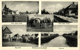 T2 1936 Balatonmáriafürdő, Pécsi Telepi Részlet, Asztalos és Kincsem Nyaraló, Csatorna, Villák - Unclassified