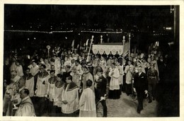** T1 1938 Budapest, XXXIV. Nemzetközi Eucharisztikus Kongresszus, Körmenet A Dunánál - Ohne Zuordnung