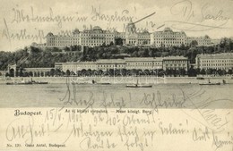 T2 1905 Budapest I. Az új Királyi Várpalota, Gőzhajók. Ganz Antal No. 120. - Sin Clasificación