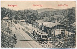 T3/T4 1907 Budapest II. Hűvösvölgy. Leporellólap, Belül: Villamos Vasút Végállomás, Orvvadász Vendéglő (Lipótmező), Balá - Unclassified