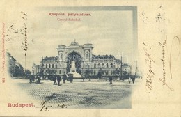 T2 1900 Budapest VII. Központi (Keleti) Pályaudvar, Vasútállomás, Baross Szobor. Divald Fényirda 114. - Sin Clasificación