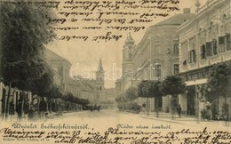 T2/T3 1901 Székesfehérvár, Nádor Utca északról, Schubert üzlete. Kiadja Klökner Péter 46. Sz. (fa) - Sin Clasificación