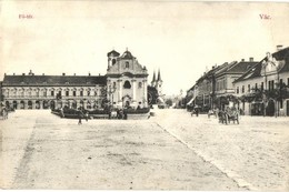 T2/T3 1908 Vác, Fő Tér, Templom, üzletek (EB) - Unclassified