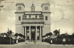 T2/T3 1907 Vác, Püspöki Templom. Kiadja B. M. és Társa (fl) - Unclassified