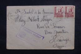 ESPAGNE - Cachet De Censure De Burgos Sur Enveloppe Pour La France En 1937, Affranchissement Plaisant - L 46771 - Republikeinse Censuur