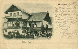 T2/T3 1902 Borszék, Borsec; Posta Villa / Villa Post (EK) - Zonder Classificatie