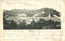 * T2/T3 1907 Brassó, Kronstadt, Brasov; Látkép. Divald Műintézetéből / General View (Rb) - Unclassified