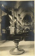 * Brassó, Kronstadt, Brasov; Fekete Templom, Belső / 2 Db Régi Fotó Képeslap / Church Interior - 2 Pre-1945 Photo Postca - Unclassified