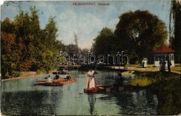 * T4 Félixfürdő, Baile Felix; Halastó, Csónakázók. Kiadja Engel József / Fishpond, Rowing Boats (EM) - Ohne Zuordnung