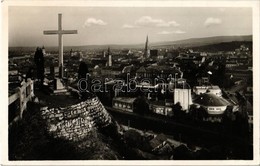 ** T1 Kolozsvár, Cluj; Kilátás A Fellegvárról, Kereszt / General View, Cross - Unclassified