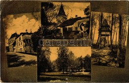 T4 1913 Segesvár, Schässburg, Sighisoara; Utca, Tornyok, Kilátótorony, Park. Kiadja Fritz Fabritius / Street, Towers, Lo - Sin Clasificación