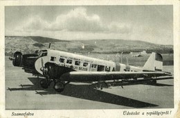 T3 1944 Szamosfalva, Someseni (Kolozsvár, Cluj); Repülőtér, Magyar Légiforgalmi Rt. Szentkirályi Dezső (HA-JUE) Repülőgé - Unclassified