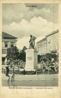 T2 1929 Szatmárnémeti, Satu Mare; Ismeretlen Hős Szobra ágyúkkal, üzlet / Statuia Eroiului Necunoscut / Heroes Monument  - Unclassified