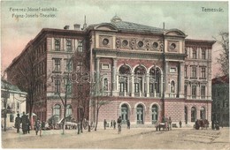 T2 1910 Temesvár, Timisoara; Ferencz József Színház, Kispiac / Theatre, Small Market - Ohne Zuordnung