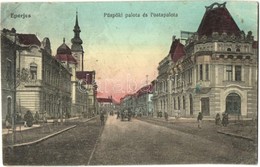 T2/T3 Eperjes, Presov; Püspöki Palota és Posta Palota. Cattarino S. Utóda Földes Samu Kiadása / Bishop's Palace, Post Of - Altri & Non Classificati