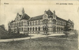 T2/T3 1918 Kassa, Kosice; Női Gazdasági Iskola. Varga Bertalan Kiadása / Girl School (EK) - Sonstige & Ohne Zuordnung