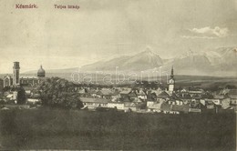 T2/T3 1913 Késmárk, Kezmarok; Látkép, Evangélikus Templom / General View With Lutheran Church (EK) - Other & Unclassified
