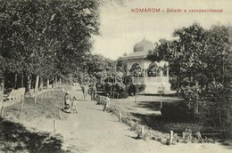 T2 1912 Komárom, Komárnó; Sétatér és Zenepavilon / Promeande And Music Pavilion - Sonstige & Ohne Zuordnung