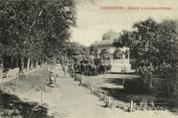 T2 1912 Komárom, Komárnó; Sétatér és Zenepavilon / Promeande And Music Pavilion - Otros & Sin Clasificación