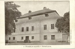 ** T1/T2 Petróc, Garancspetróc, Petrovce; Petróczy Kastély. Athenaeum 13820. / Castle - Sonstige & Ohne Zuordnung