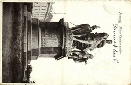 T2/T3 1916 Pozsony, Pressburg, Bratislava; Mária Terézia Szobor / Statue - Sonstige & Ohne Zuordnung