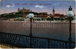 T2/T3 Pozsony, Pressburg, Bratislava; Látkép A Ligetből / Castle From The Park - Sonstige & Ohne Zuordnung