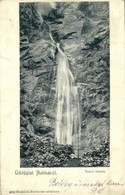 T2/T3 1900 Ruttka, Vrútky; Suttói (Sutói) Vízesés. Kiadja Moskóczi Ferencné 4092. / Sútovsky Vodopád / Waterfall  + 'RUT - Sonstige & Ohne Zuordnung