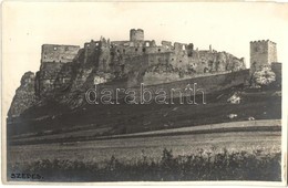 ** T2/T3 Szepesváralja, Spisské Podhradie; Várrom / Castle Ruins. Photo (ragasztónyom / Gluemark) - Other & Unclassified