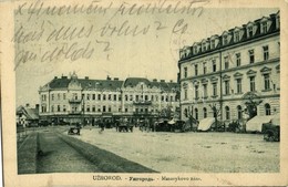 T2/T3 Ungvár, Uzshorod, Uzhhorod, Uzhorod; Masaryk Tér, Piac, üzletek / Masarykovo Nám. / Square, Market, Shops (EK) - Altri & Non Classificati