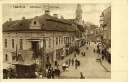 * T2/T3 Ungvár, Uzshorod, Uzhhorod, Uzhorod; Utca, Kioszk, üzletek, Piac / Street, Kiosk, Shops, Market (Rb) - Andere & Zonder Classificatie