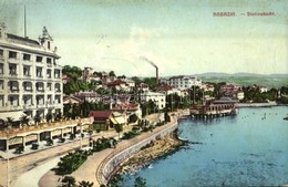 T2/T3 Abbazia, Opatija; Slatinabucht / Palace Hotel Belle-Vue, Beach (EK) - Sonstige & Ohne Zuordnung