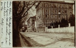 T2/T3 1903 Fiume, Rijeka; Corsia Deák / Deák Korzó, Utcakép, Villamos / Street View, Corso, Tram. Photo (EK) - Andere & Zonder Classificatie