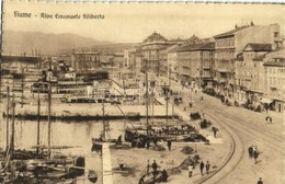 ** T2 Fiume, Rijeka; Riva Emanuele Filiberto / Quay, Port, Sailing Vessels, Steamships - Andere & Zonder Classificatie